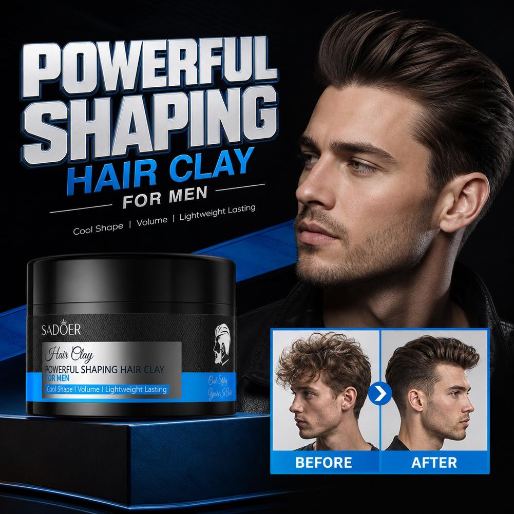 Hair Care For Men - 매트 헤어 스타일링 클레이 강력 고정