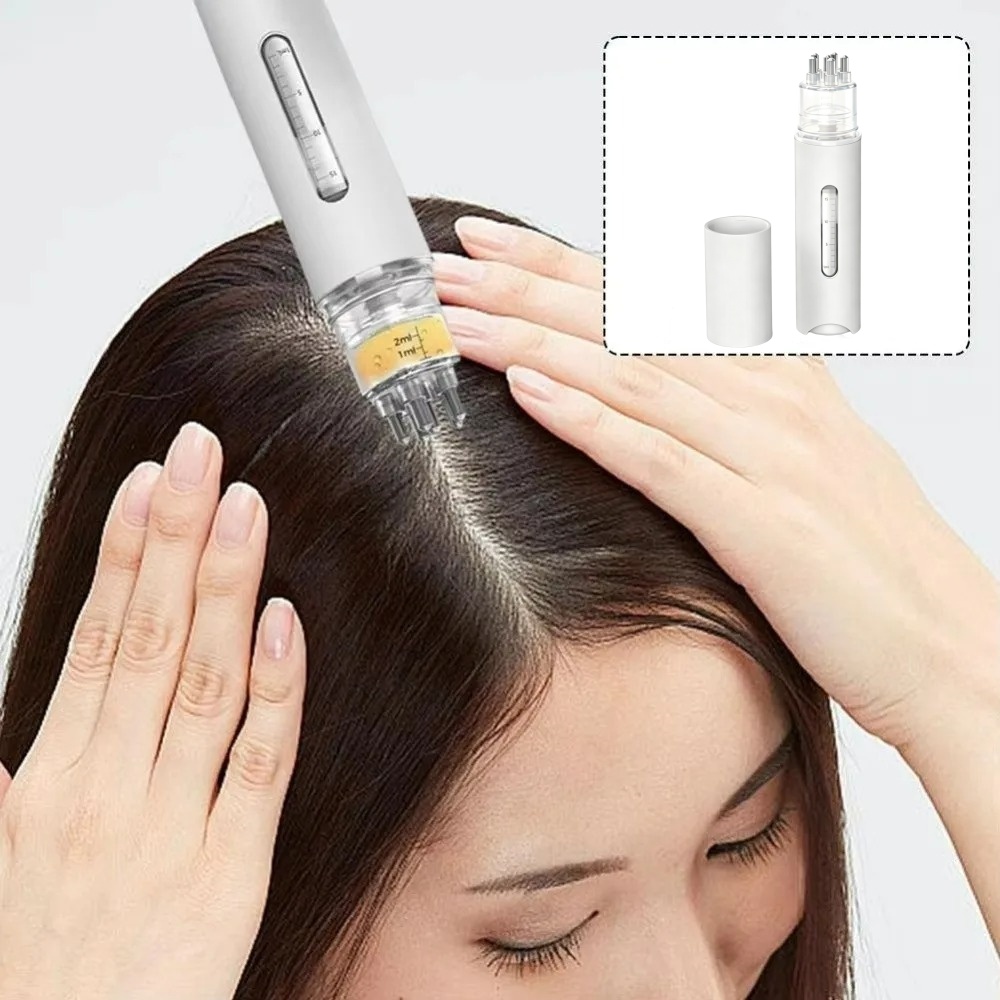 Hair Care For Hair Loss - 헤어 오일 도포기 두피 마사지 빗,
