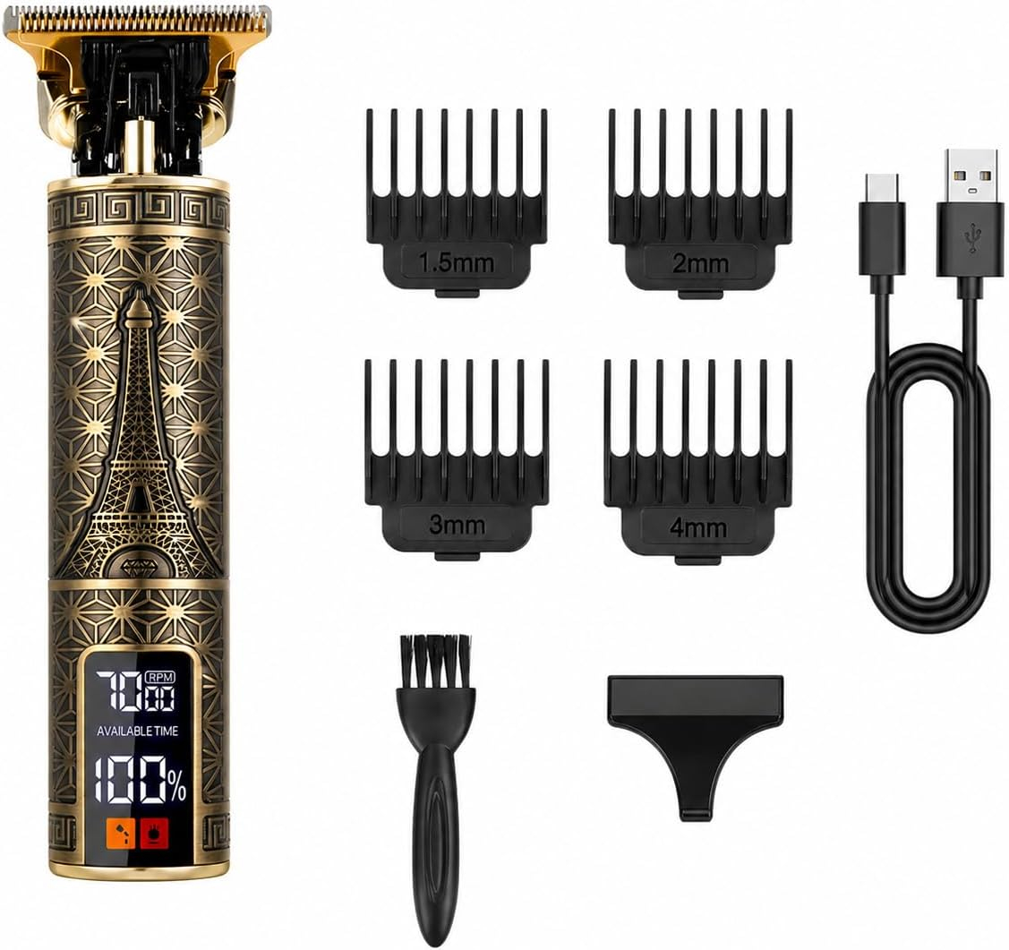 Hair Care For Men - 남성용 전문가용 전기 헤어 클리퍼(USB 포함),