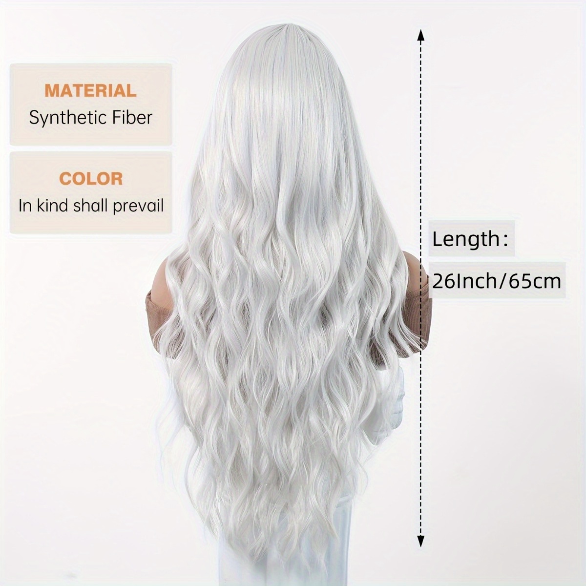 안신 브랜드 합성 섬유 가발: 은백색 자연스러운 큰 웨 - Hair Care Nature 리뷰 및 가격