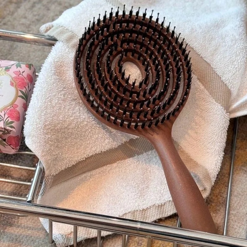1개입 멧돼지털 라운드 엉킴풀이 헤어 브러쉬, 볼륨 및 - Hair Care Routine 리뷰 및 가격