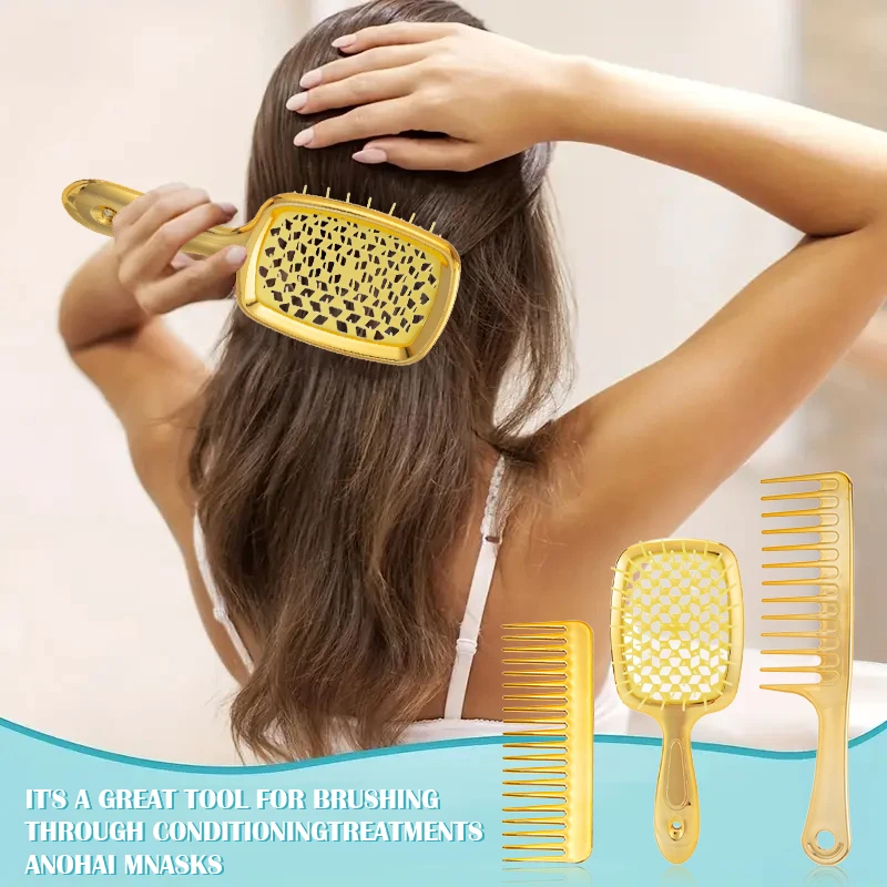 1/3pcs 직업 Detangling 헤어 브러시 세트 - Hair Care Routine 리뷰 및 가격