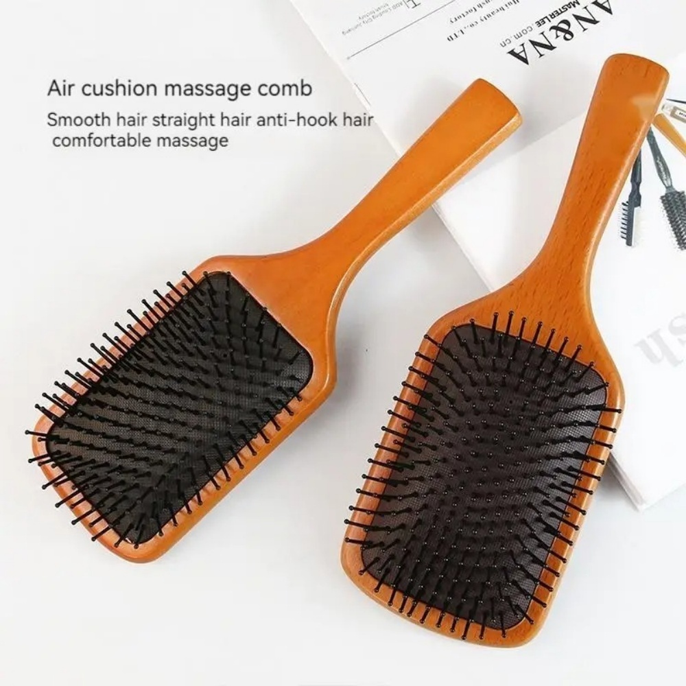 여성용 곱슬머리 두피 케어 마사지 빗 나무 에어백 헤어 - Hair Care For Hair Loss 리뷰 및 가격