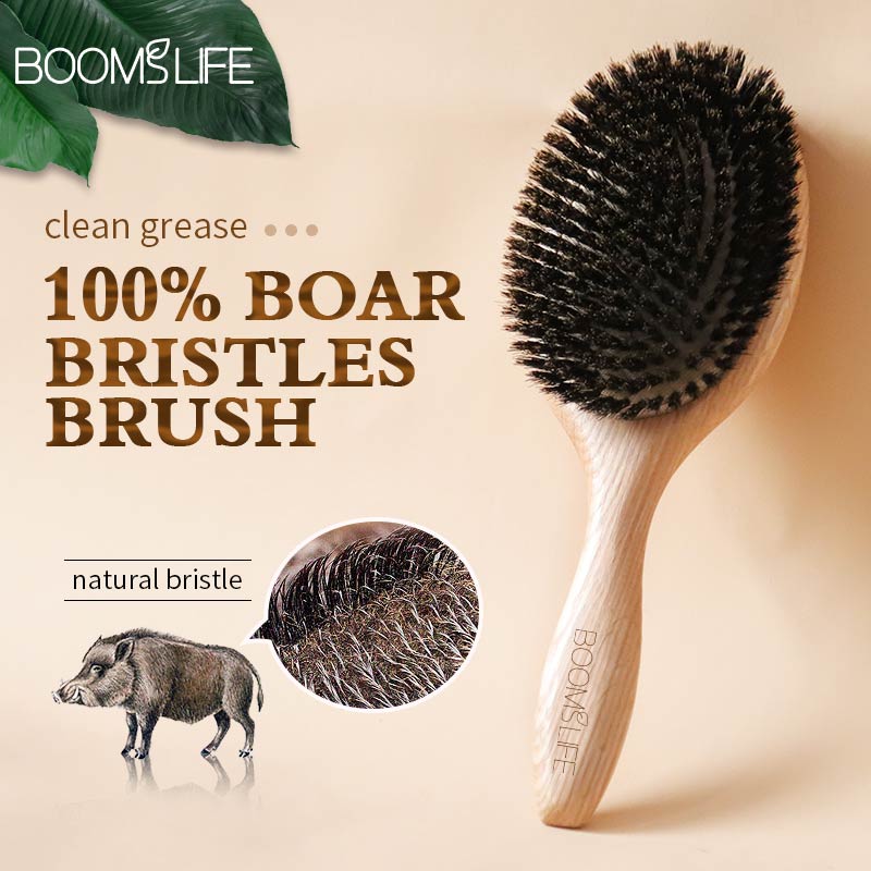 멧돼지 강모 헤어 브러시 나무 헤어 브러시 Peine  - Hair Care Routine 리뷰 및 가격