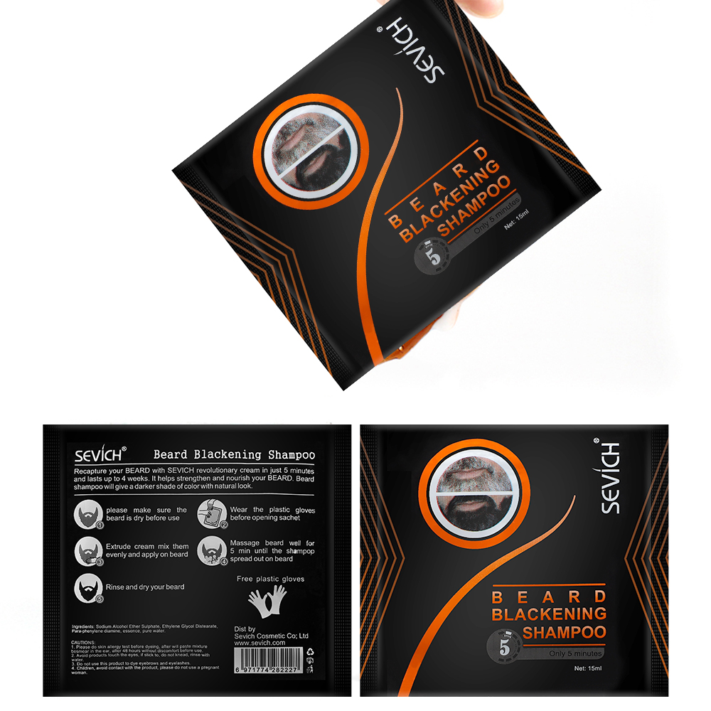 인스턴트 머리 염색 검은 수염 샴푸 수염 페인트 남자  - Hair Care For Men 리뷰 및 가격
