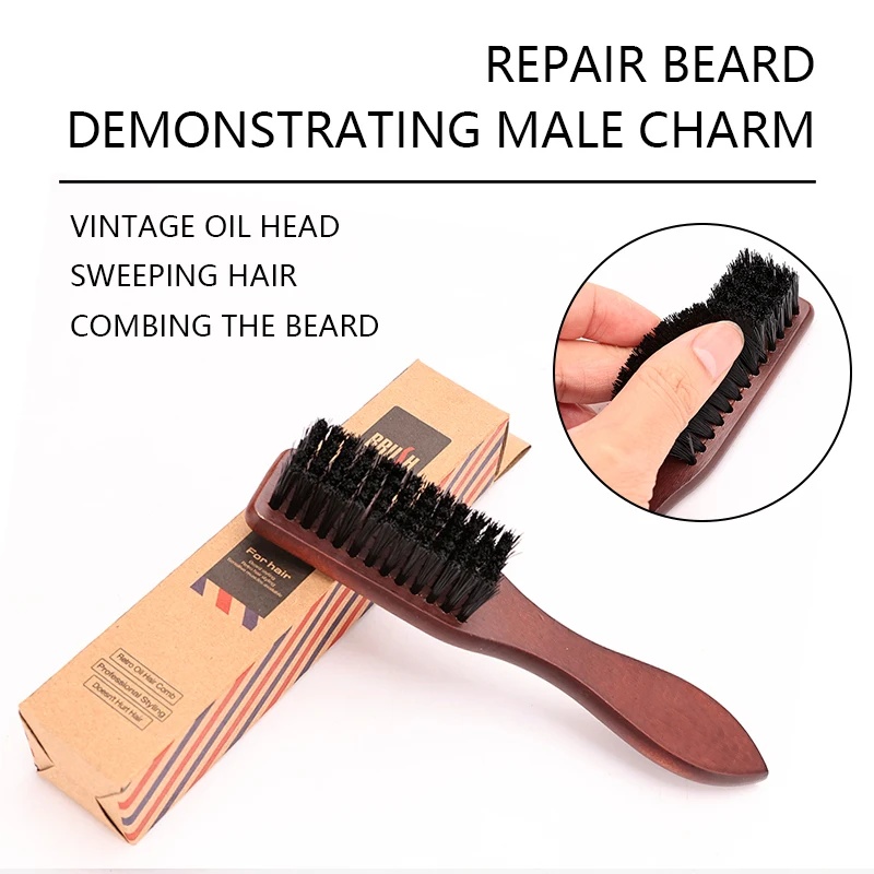 이발사 전문 나무 손잡이 멧돼지 강모 청소 브러시, 부 - Hair Care For Men 리뷰 및 가격